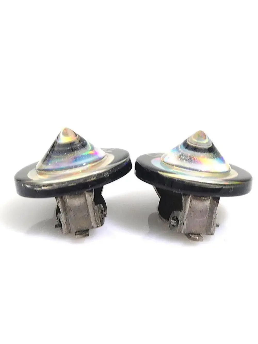 Auth Chanel Logo Clip On Earrings #303101C28B